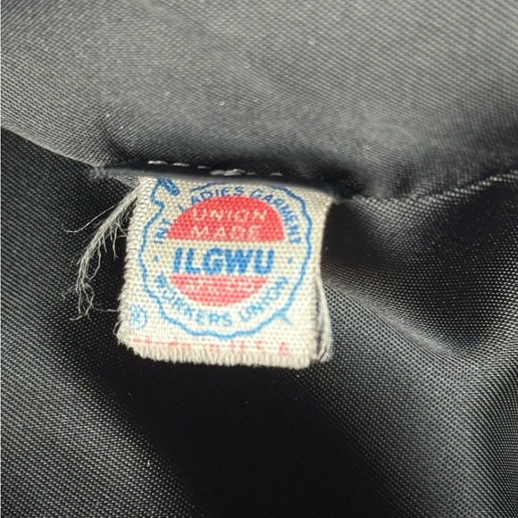 Vintage Coat Made in USA Harve Bernard Women’s Black Ember Wool Coat Sz 6 - Picture 10 of 14